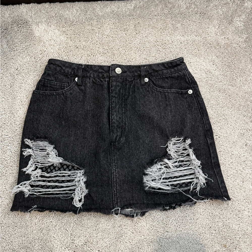 Wild Honey black denim mini skirt 🖤